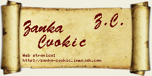 Žanka Čvokić vizit kartica